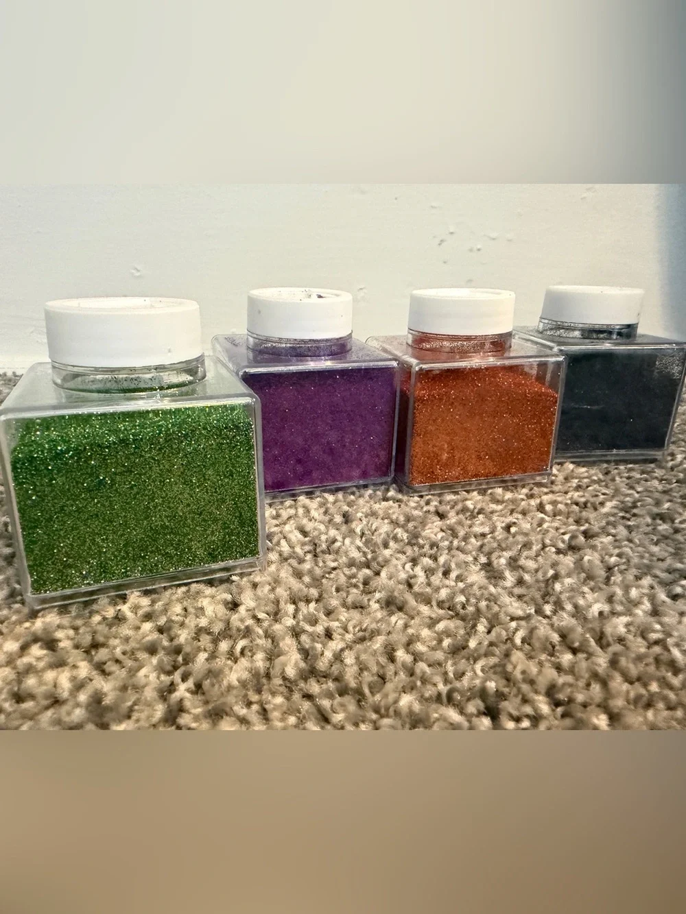 Extra Fine Glitter Assorted Colors - Emerald, Onyx, Amethyst, Topaz